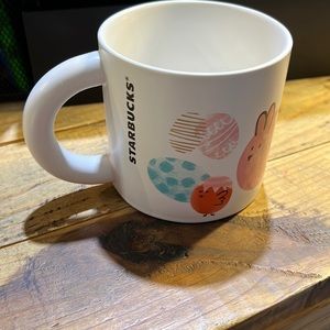 Starbucks Spring Easter Limited Ceramic Mug 12 oz Pastel Bunny and Chick